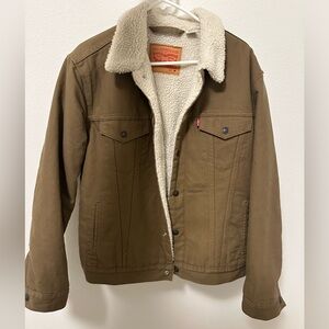Men’s Levi’s Canvas Sherpa Trucker Jacket